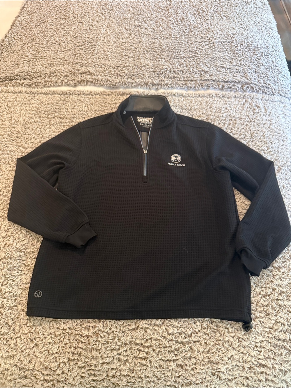 Black Pebble Beach Quarter-Zip Pullover